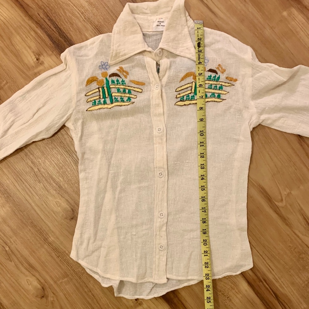 Vintage 1970s Button Down Shirt - Picture 9 of 10